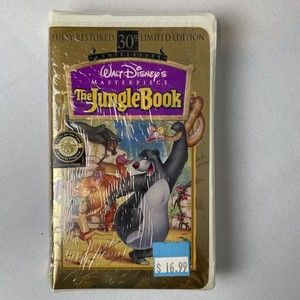 The Jungle Book VHS 30th Anniversary Masterpiece Edition Walt Disney New Sealed